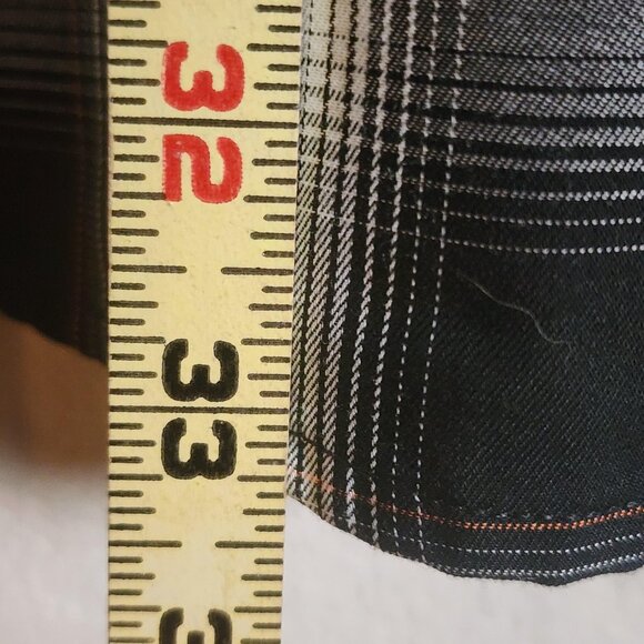 Dixxon Flannel Company Shirt Mens XL Black White Ross Alley Bamboo Blend Plaid - Picture 9 of 10